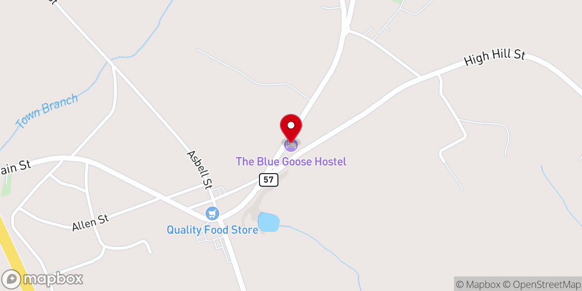 Map showing location of Blue Goose
