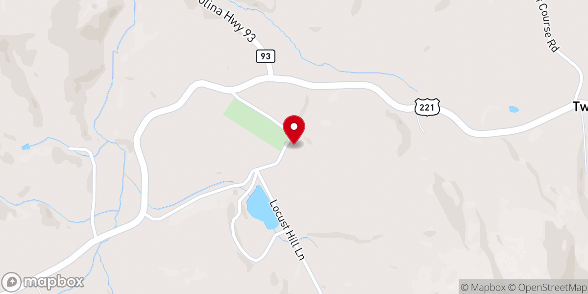 Map showing location of Shiloh United Methodist Church