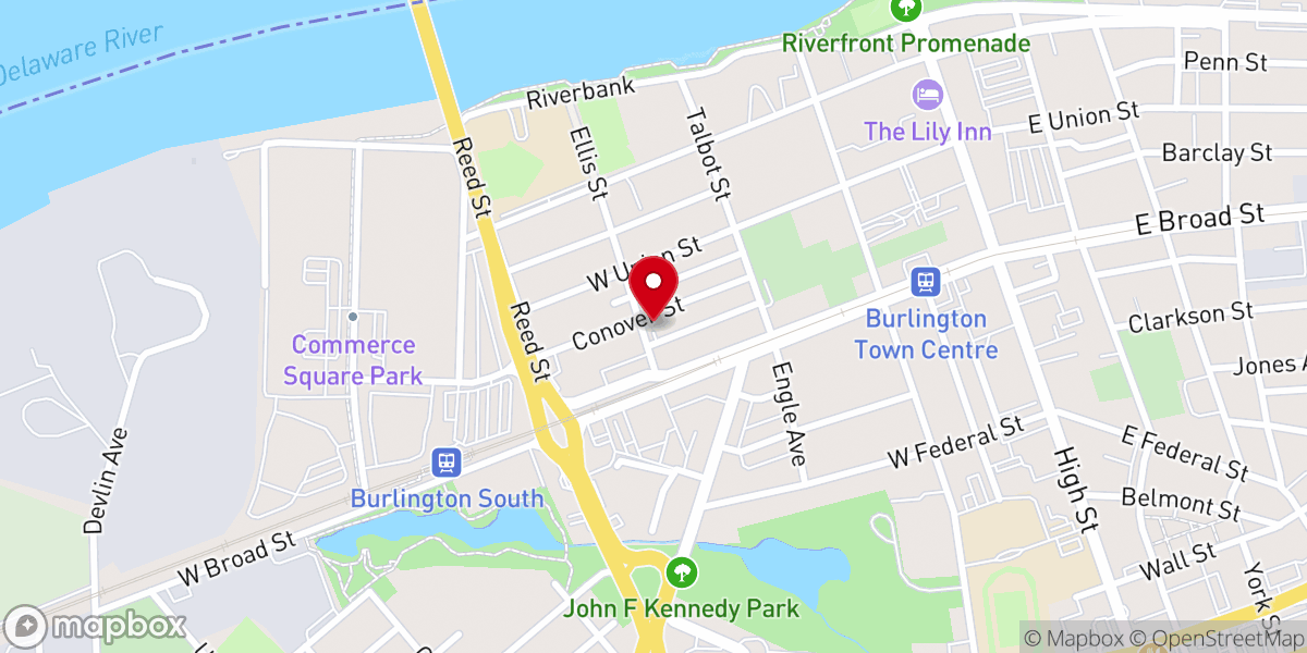 Map showing location of Burlington SDA Church - Food Distribution Center