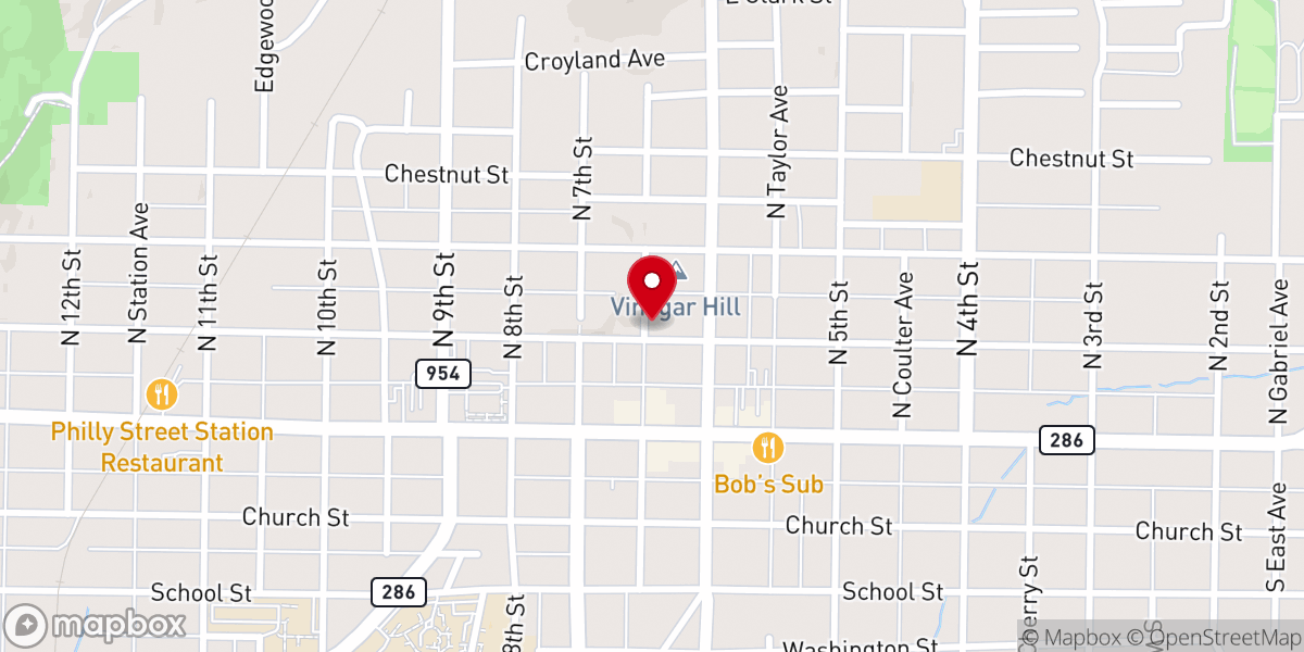 Map showing location of Salvation Army