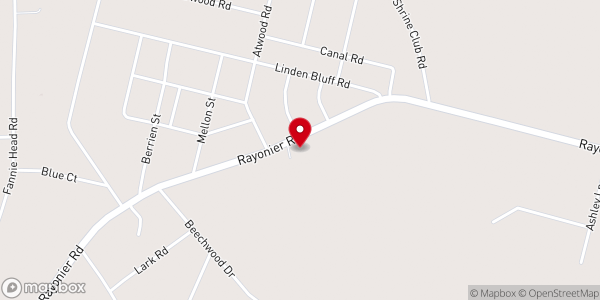 Map showing location of Grace Assembly of God