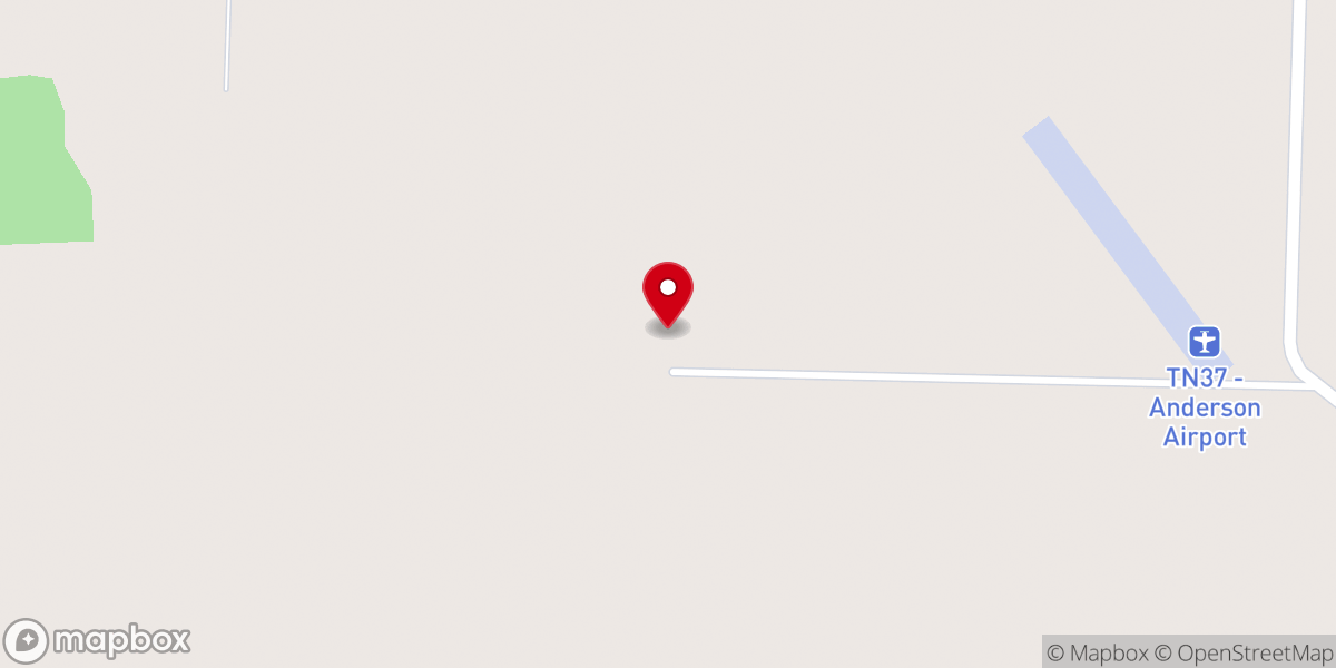 Map showing location of Clover Chapel M.B. Church