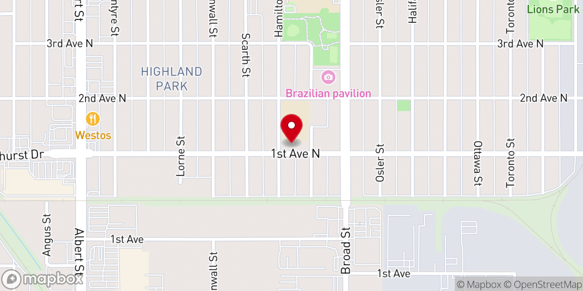 Map showing location of Saint Mark & Saint George Coptic Orthodox Church