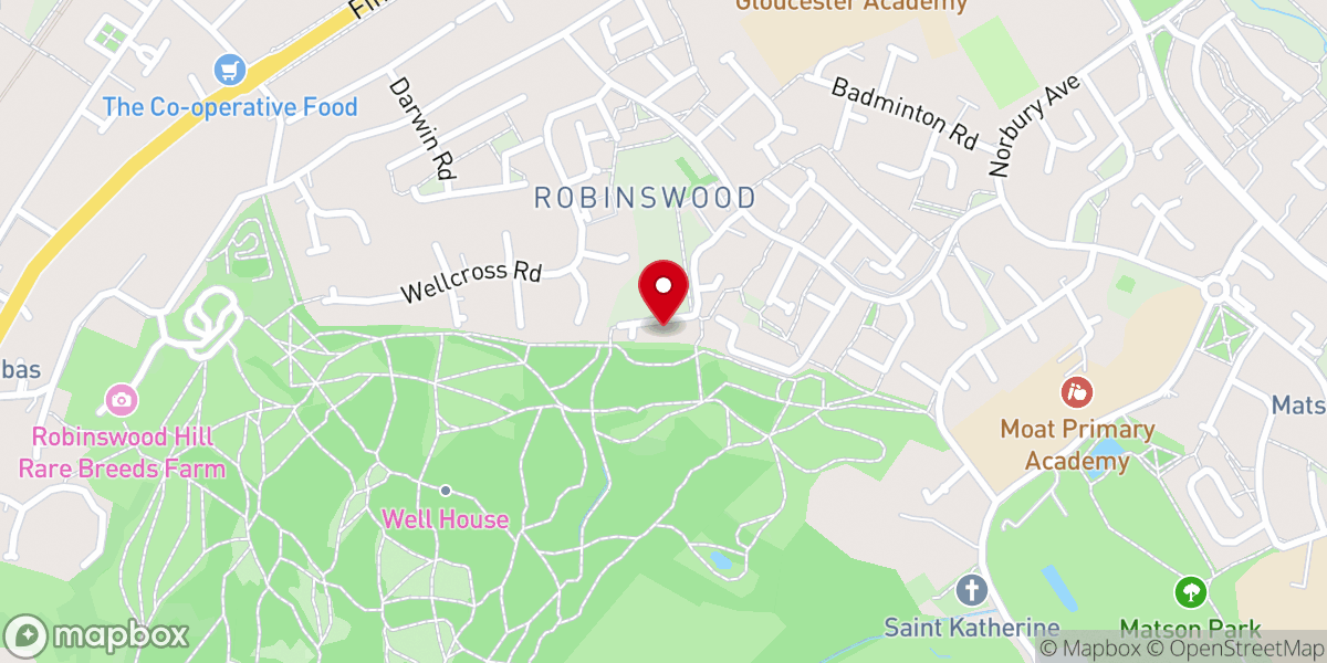 Map showing location of One Church Gloucester