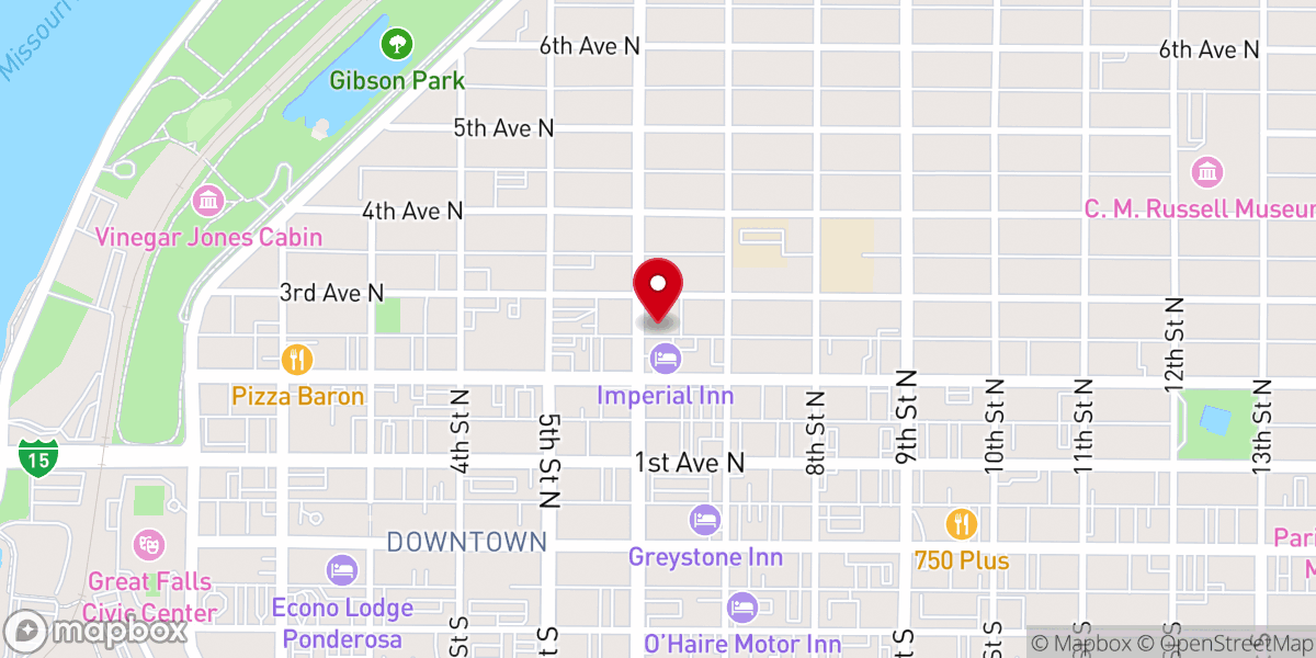 Map showing location of Episcopal Church-Incarnation