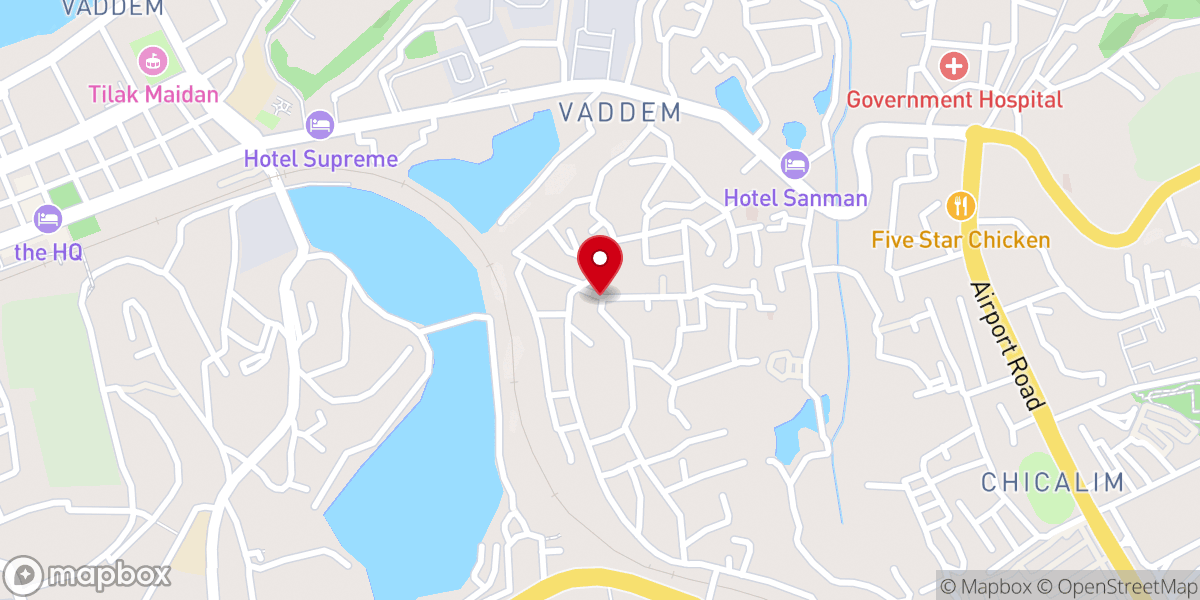 Map showing location of Holy Cross Chapel