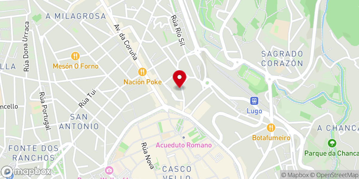 Map showing location of Iglesia Cristiana Luz a las Naciones