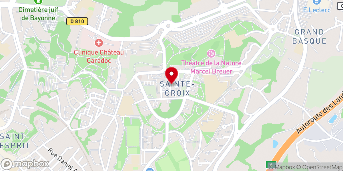 Map showing location of Paroisse Saint Vincent de Paul
