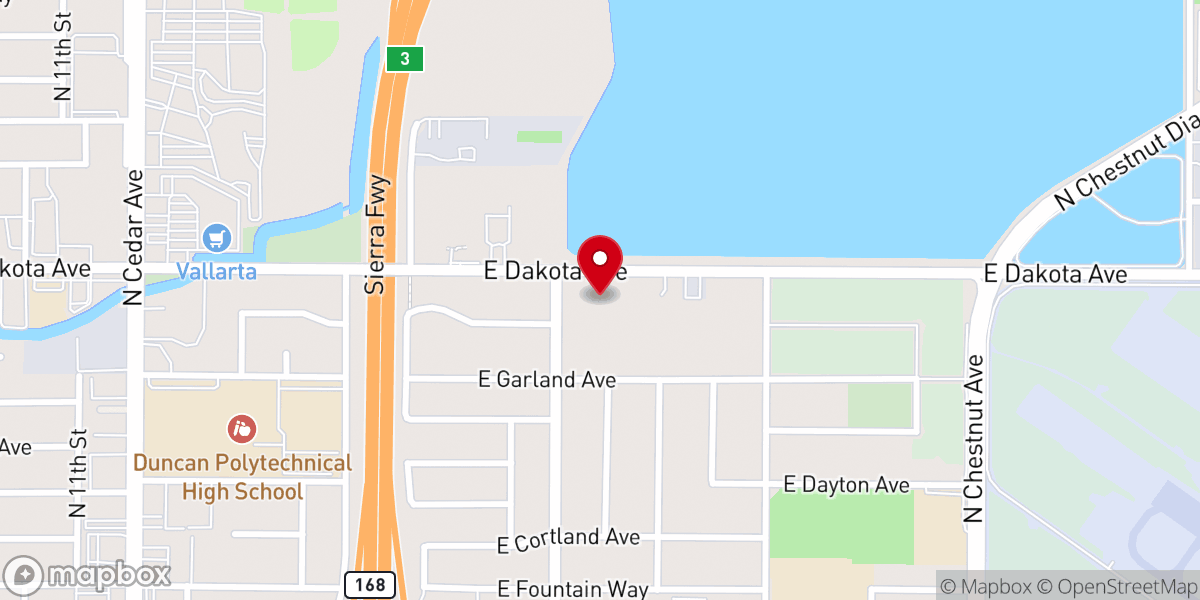 Map showing location of Fellowship Word Center