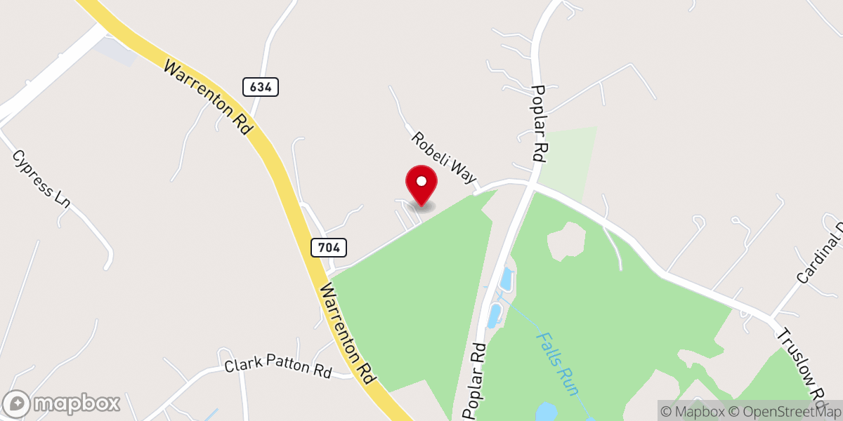 Map showing location of Choice Baptist Church