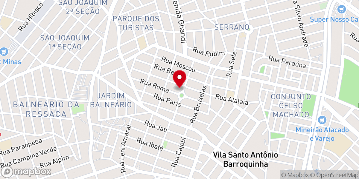Map showing location of Paróquia Nossa Senhora de Lourdes