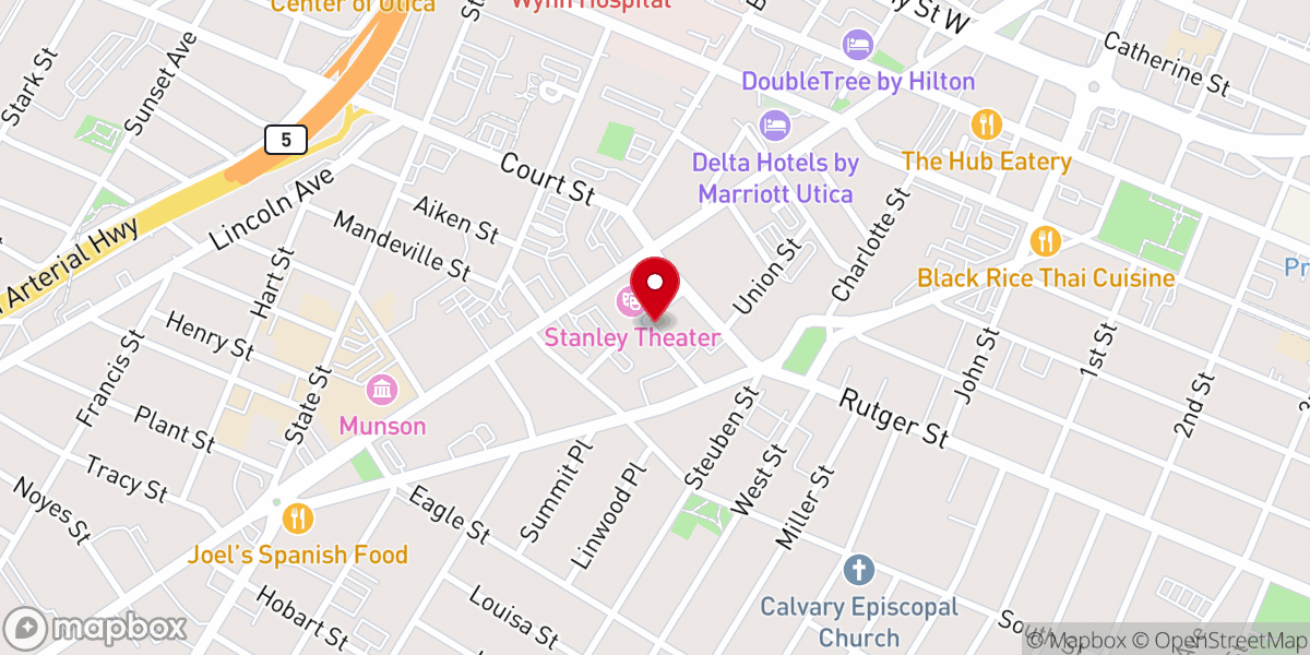 Map showing location of Thorn Memorial Chapel