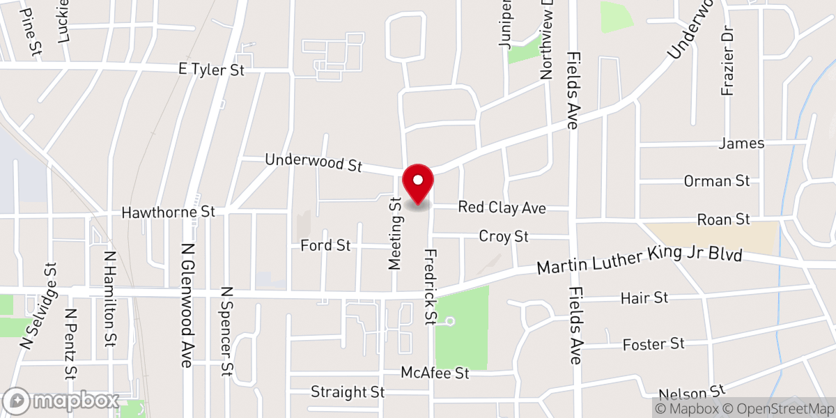 Map showing location of Community Fellowship Church
