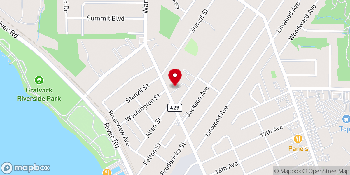 Map showing location of St Mark Lutheran Church