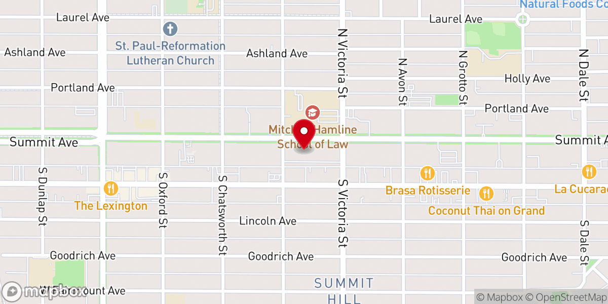 Map showing location of St. Paul's United Church of Christ