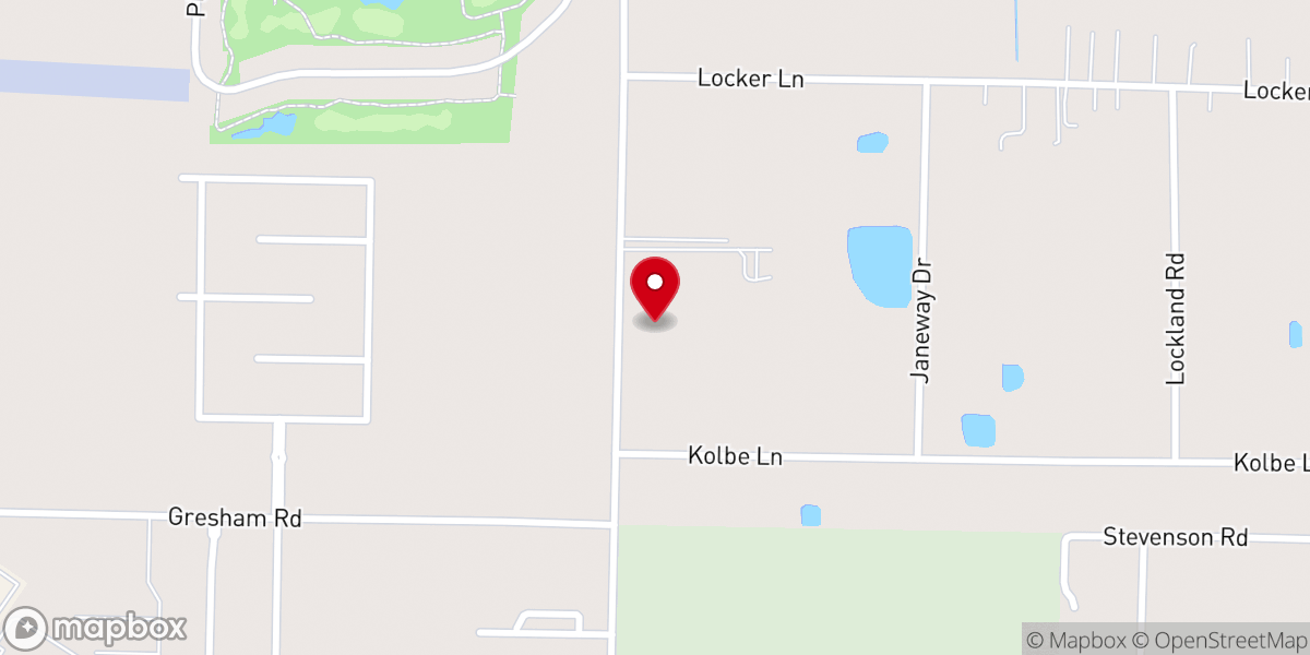 Map showing location of Hopewell African Methodist Episcopal Church