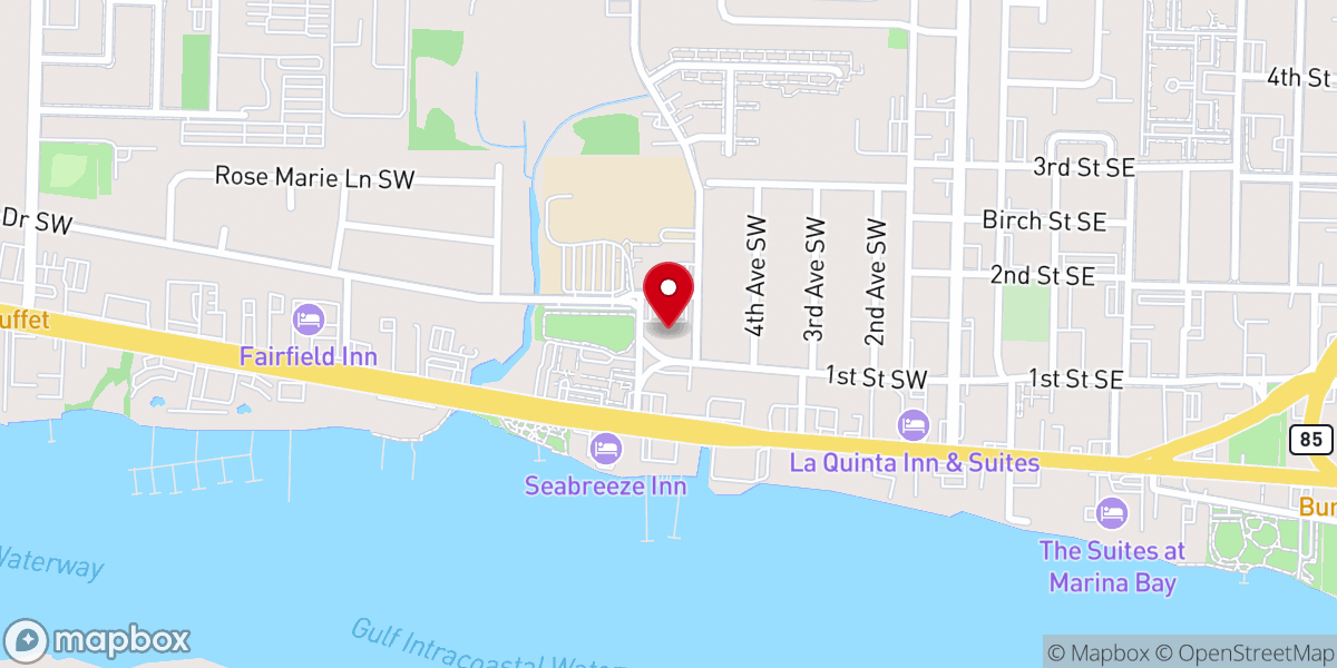 Map showing location of First Church of Christ, Scientist, Fort Walton Beach