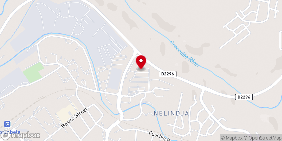 Map showing location of Lowveld Vineyard Church