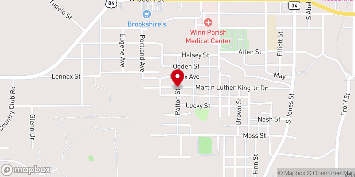 Map showing location of God's Holy Redeemed Ministries