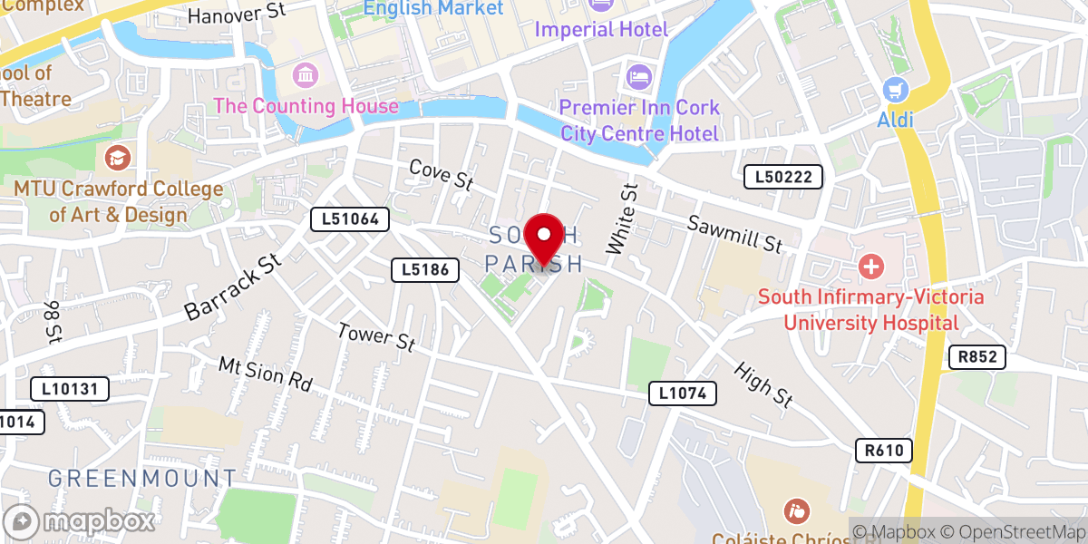 Map showing location of Convent Chapel Presentation Sister Chapel,