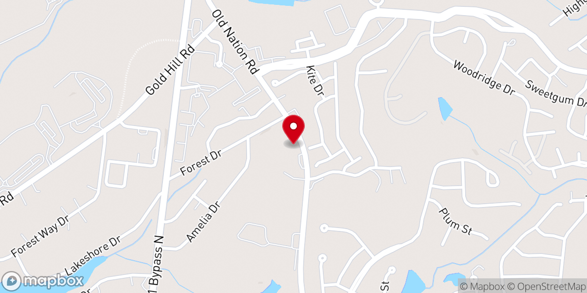 Map showing location of Mt Zion A.M.E. Zion Church