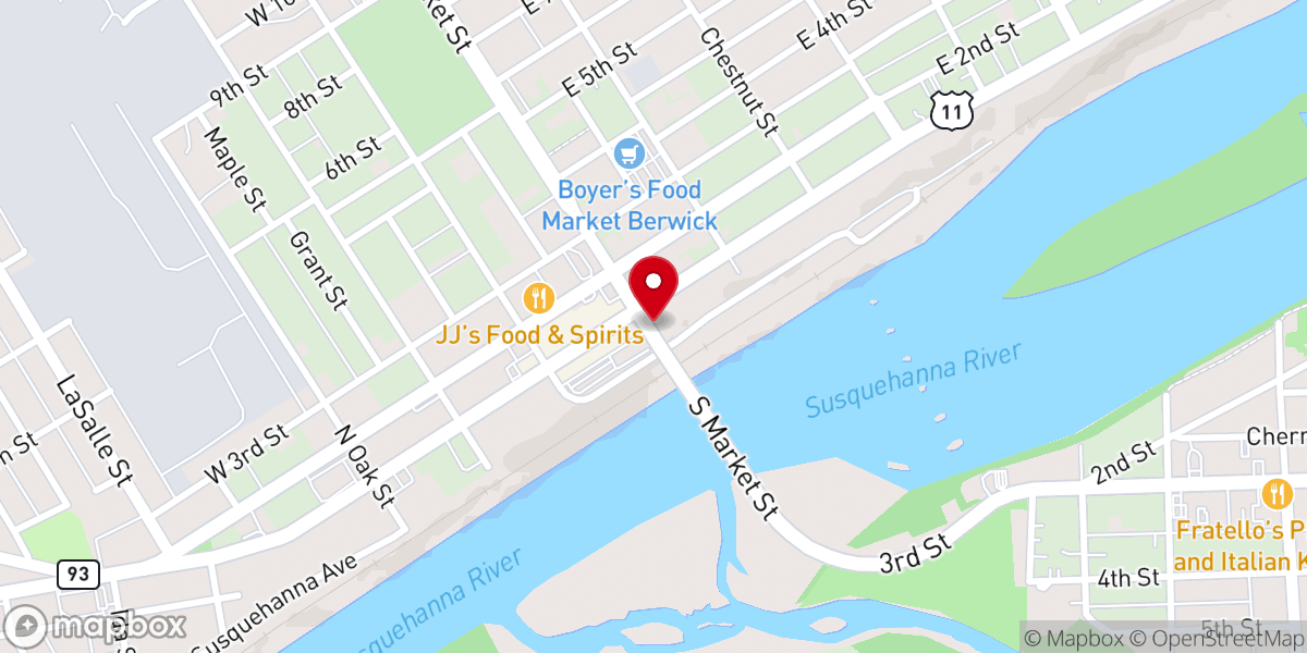 Map showing location of Hengers House