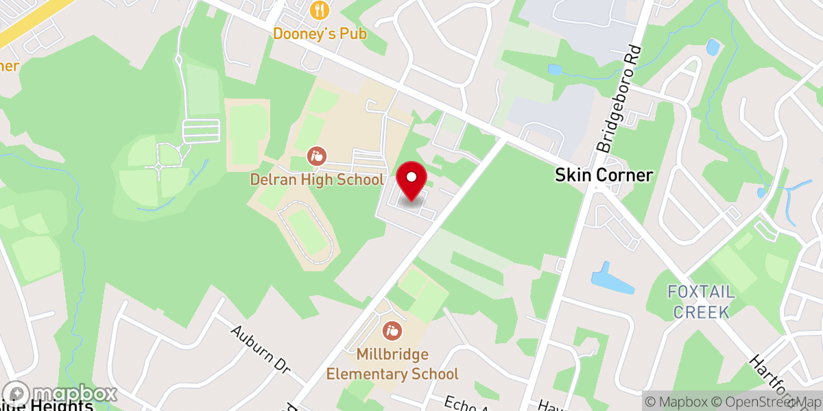 Map showing location of Calvary Church