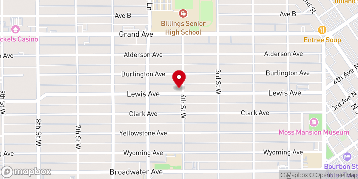Map showing location of St. Nicholas Orthodox Church