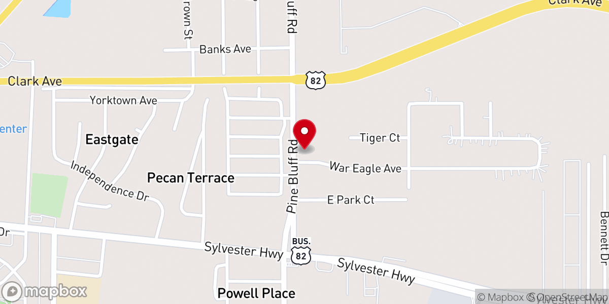 Map showing location of East Albany Church of God