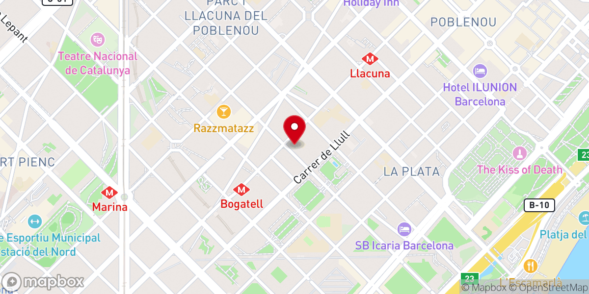 Map showing location of Ciutat Nova 22@