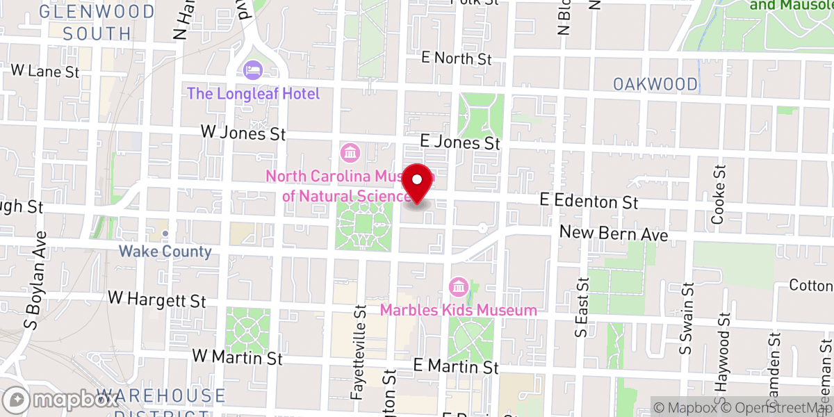 Map showing location of Christ Episcopal Church
