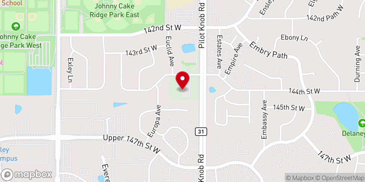 Map showing location of Spirit of Life Presbyterian Church