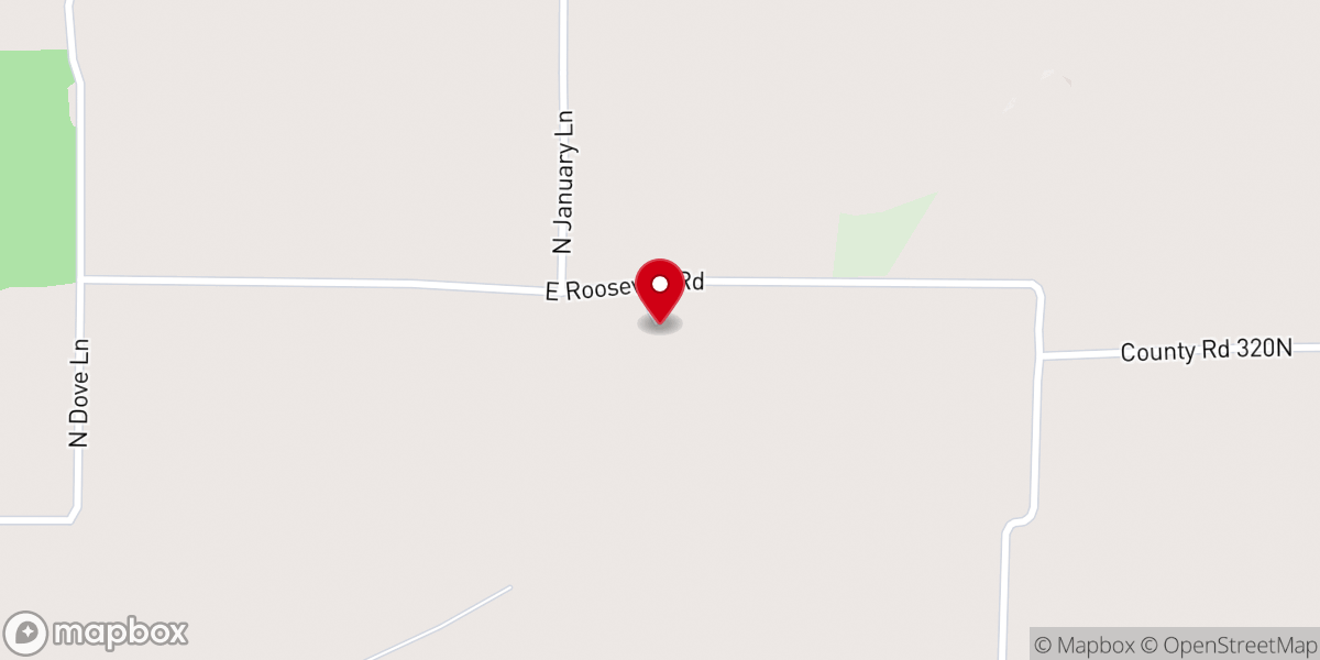 Map showing location of Mt. Olive General Baptist Church