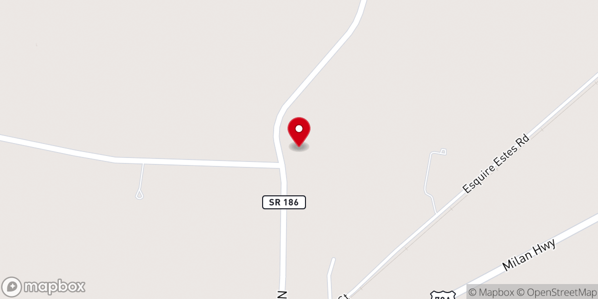 Map showing location of St Mark MB Church