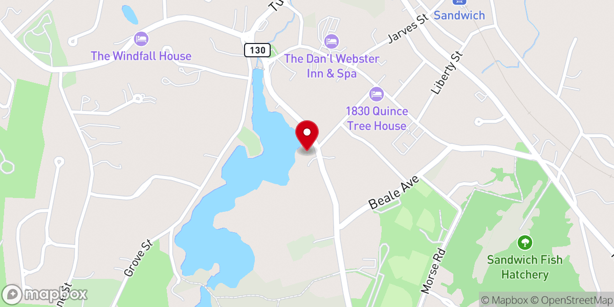 Map showing location of Hoxie House