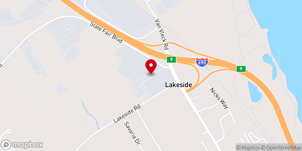 Map showing location of Vineyard Church - State Fair