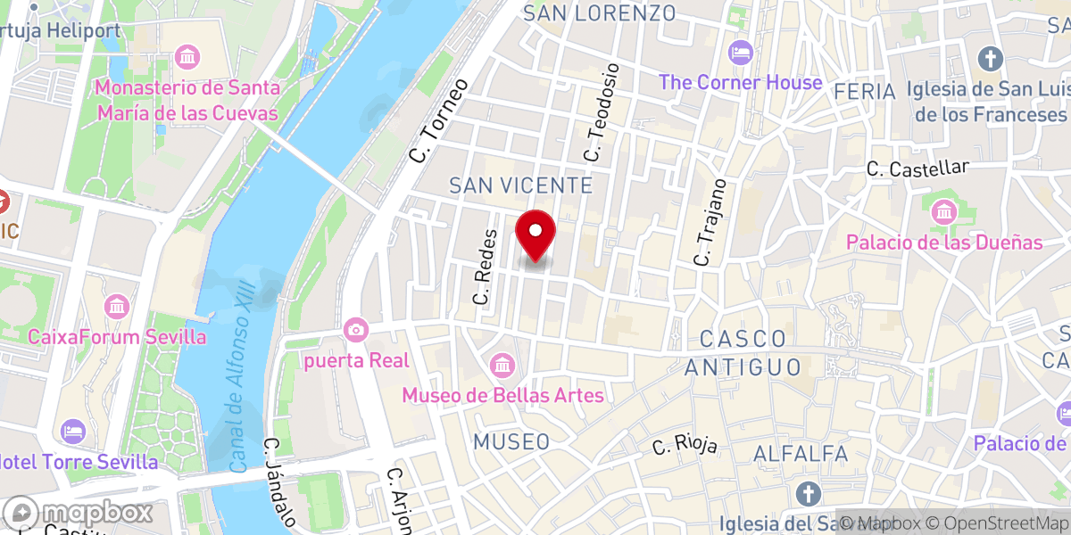 Map showing location of Parroquia de San Vicente Mártir