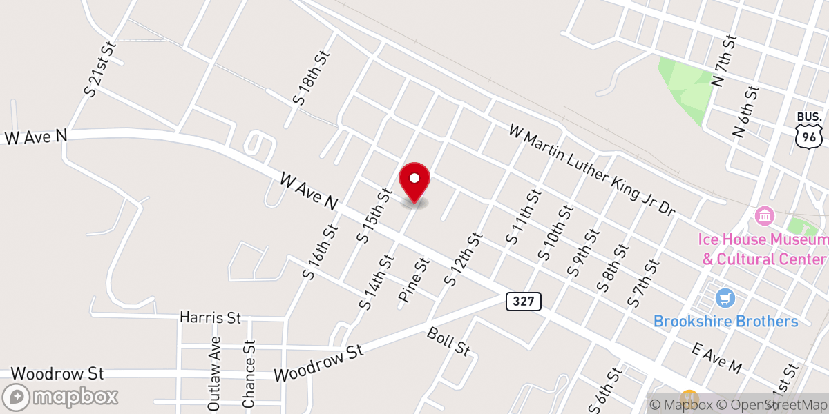 Map showing location of Church of God in Christ