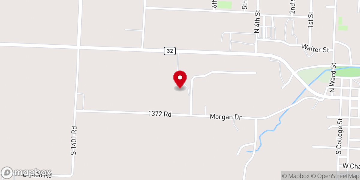 Map showing location of Faith Baptist Church