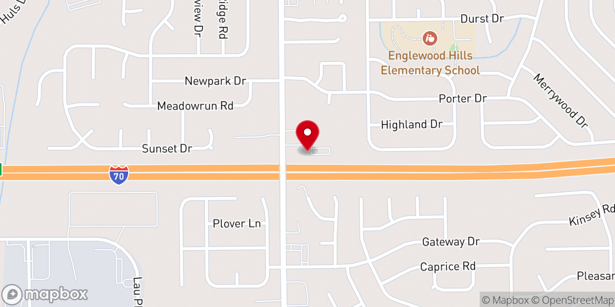 Map showing location of Englewood Pentecostal Church