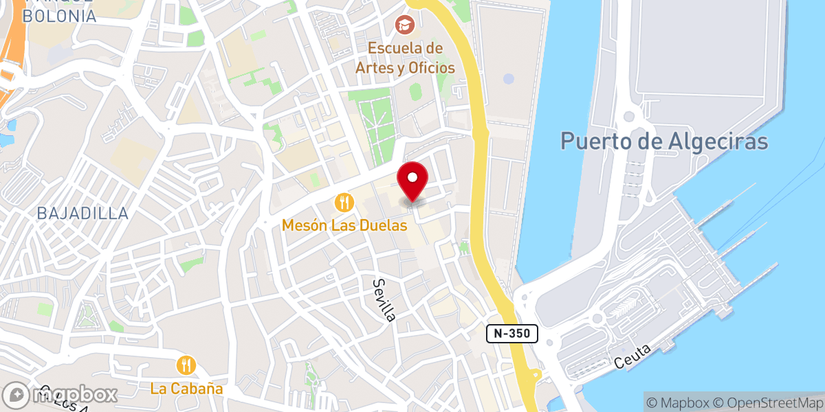 Map showing location of Aguilera Lopez