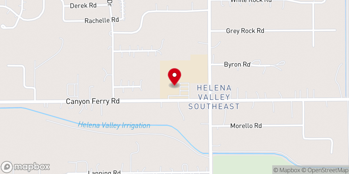 Map showing location of Helena Christian School