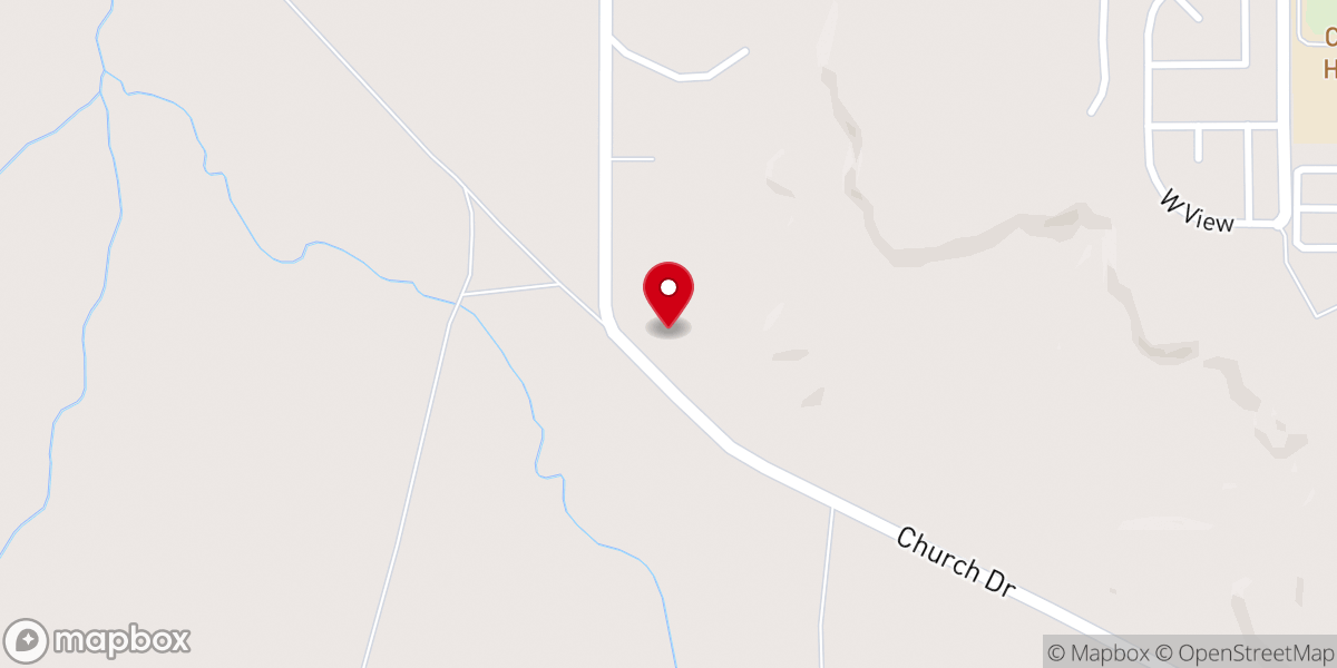 Map showing location of New Life Fellowship Church