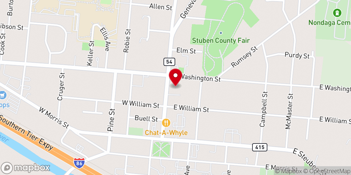 Map showing location of Saint Thomas' Episcopal Church's Columbarium