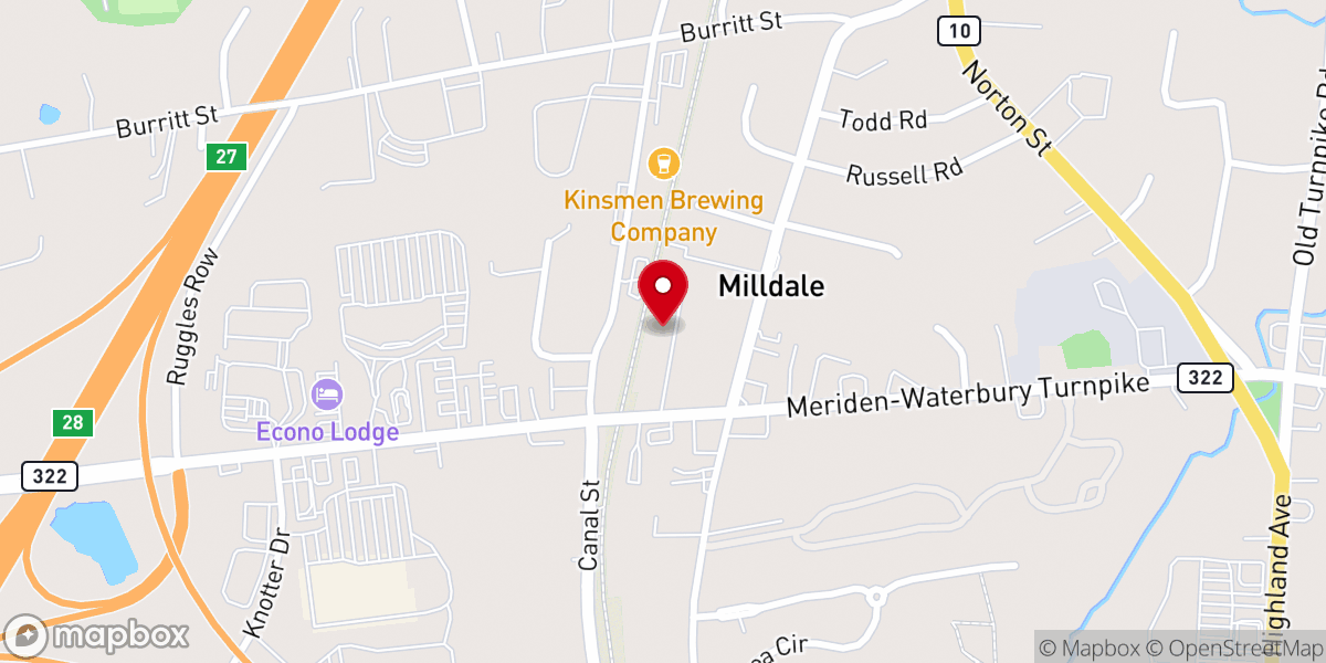 Map showing location of Factory Athletics, Home of CrossFit Factory Square - Gym