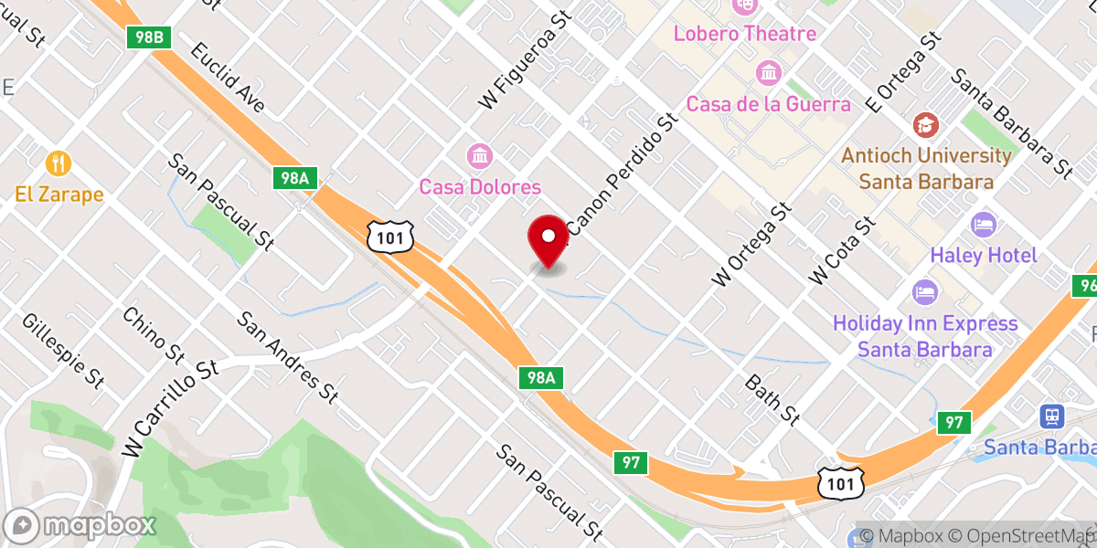 Map showing location of Church of the Open Bible