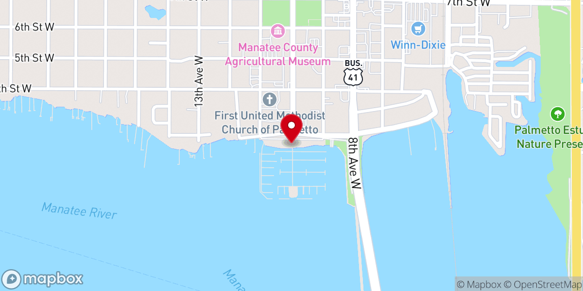 Map showing location of Regetta Pointe Marina