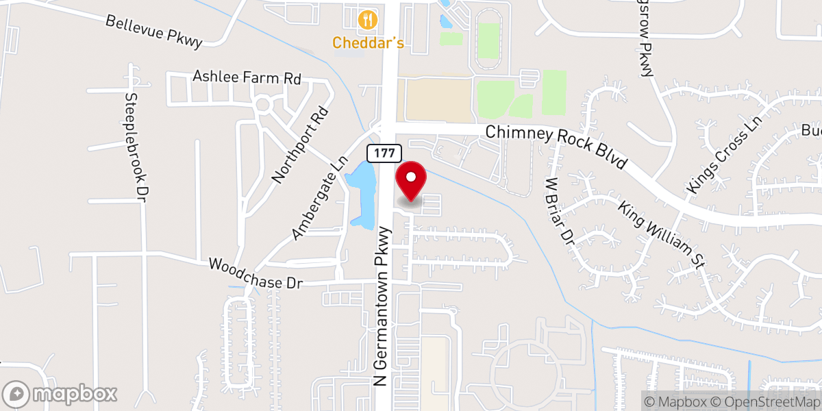 Map showing location of St Luke Lutheran Church