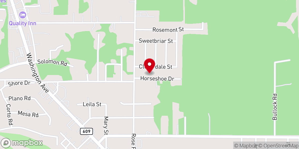 Map showing location of Freewill Missionary Baptist Church