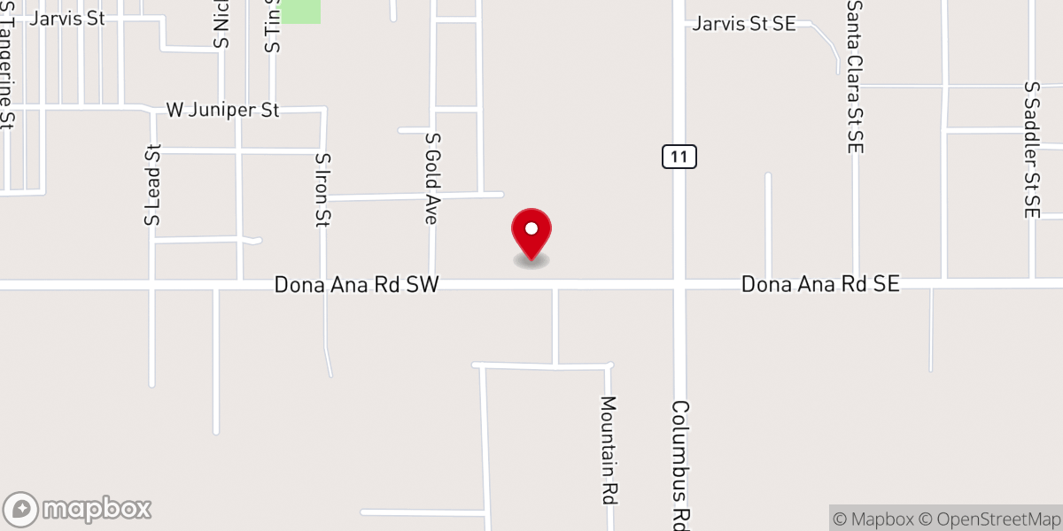 Map showing location of First Church of the Nazarene